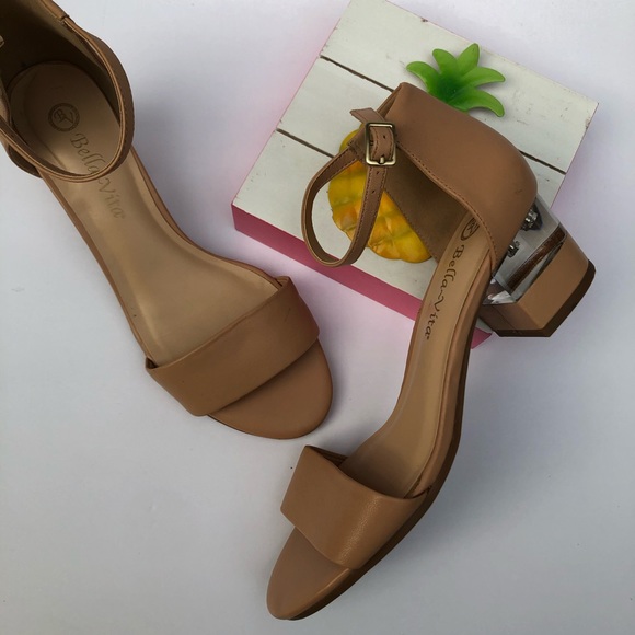 Bella Vita Shoes - Bella-Vita Fitz Clear Block Heeled Sandals